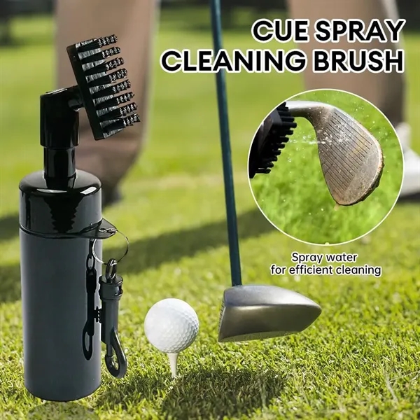 Press-Activated Golf Club Spray Cleaning Brush - Press-Activated Golf Club Spray Cleaning Brush - Image 3 of 3