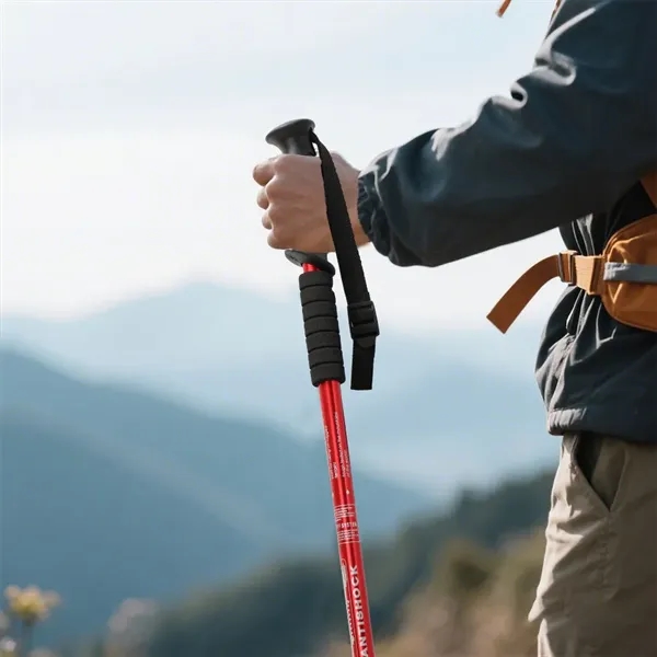 3-Section Straight Handle Aluminum Alloy Trekking Pole - 3-Section Straight Handle Aluminum Alloy Trekking Pole - Image 3 of 3
