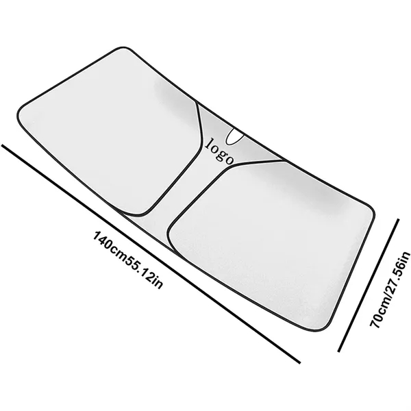 Automotive Front Windshield Sunshade with UV Protection & Gl - Automotive Front Windshield Sunshade with UV Protection & Gl - Image 1 of 3