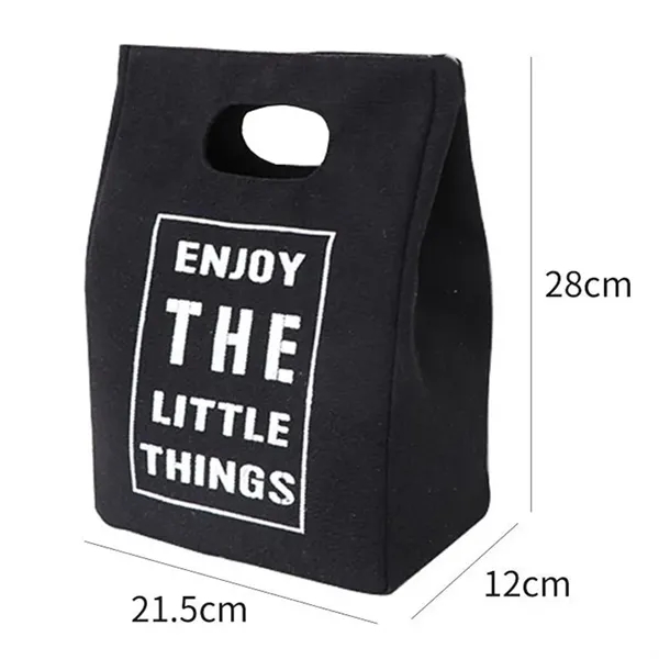 Insulated Canvas Lunch Cooler Bag - Insulated Canvas Lunch Cooler Bag - Image 2 of 3