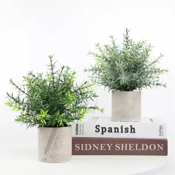 Mini Potted Fake Plants Artificial Small Eucalyptus For Home - Mini Potted Fake Plants Artificial Small Eucalyptus For Home - Image 4 of 6