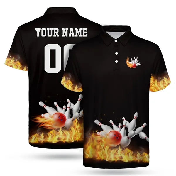 Custom Full Color Dye Sublimation Performance Polo Shirt - Custom Full Color Dye Sublimation Performance Polo Shirt - Image 5 of 7