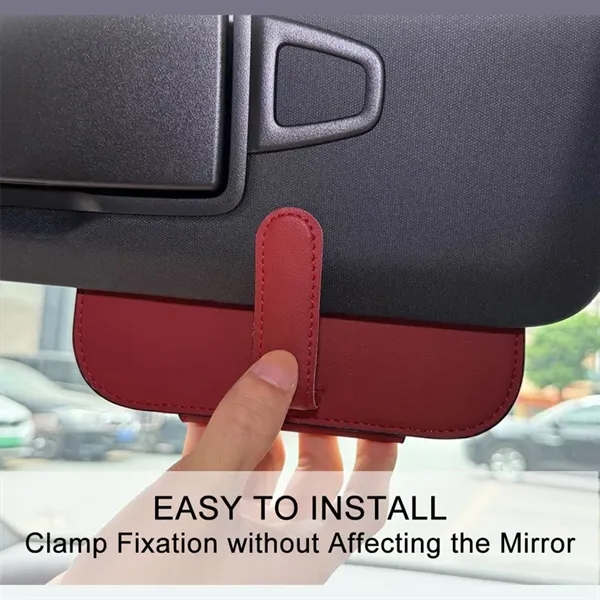 Sunglasses Holder with Clip for Car Visor - Sunglasses Holder with Clip for Car Visor - Image 3 of 4