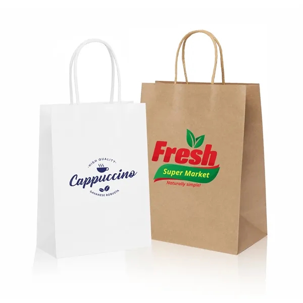 Twisted Handle Kraft Shopper Bag - Twisted Handle Kraft Shopper Bag - Image 0 of 8