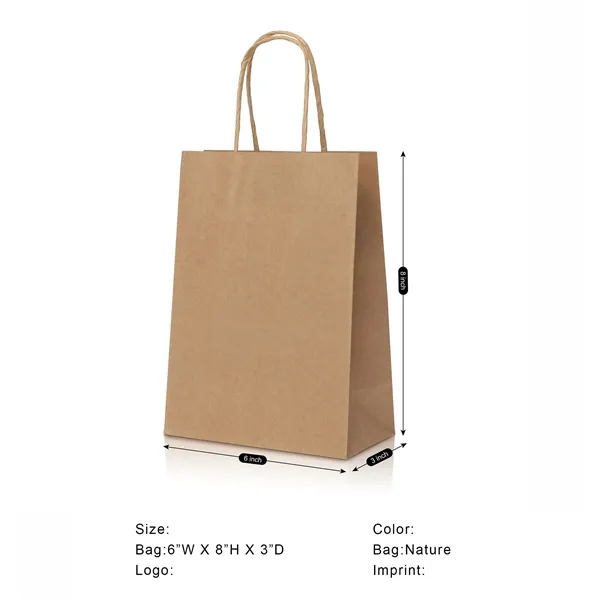 Twisted Handle Kraft Shopper Bag - Twisted Handle Kraft Shopper Bag - Image 7 of 8