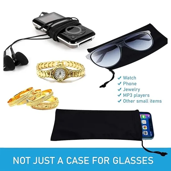 Premium Quality Microfiber glasses Pouch With drawstring - Premium Quality Microfiber glasses Pouch With drawstring - Image 2 of 3