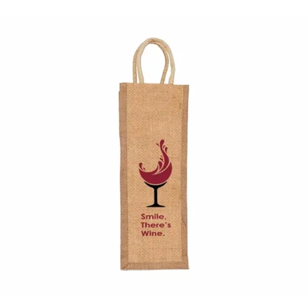Jute Wine Bags - Printed - Jute Wine Bags - Printed - Image 0 of 5