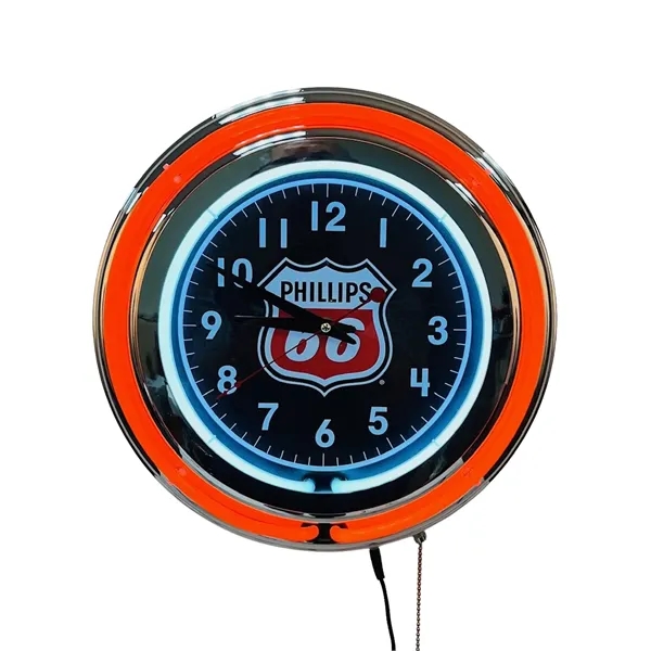 Double Ring Neon Wall Clock - White Inner and Color Outer - Double Ring Neon Wall Clock - White Inner and Color Outer - Image 0 of 0