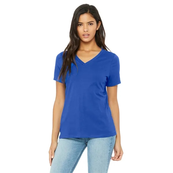 BELLA+CANVAS Women's Relaxed Jersey Short Sleeve V-Neck Tee. - BELLA+CANVAS Women's Relaxed Jersey Short Sleeve V-Neck Tee. - Image 26 of 35