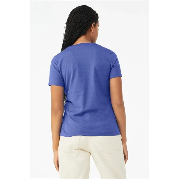 BELLA+CANVAS Women's Relaxed Heather CVC V-Neck Tee - BELLA+CANVAS Women's Relaxed Heather CVC V-Neck Tee - Image 14 of 28