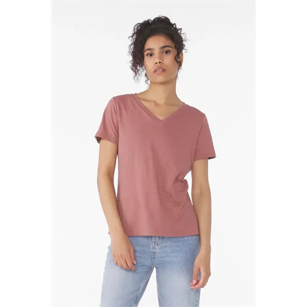 BELLA+CANVAS Women's Relaxed Heather CVC V-Neck Tee - BELLA+CANVAS Women's Relaxed Heather CVC V-Neck Tee - Image 15 of 28
