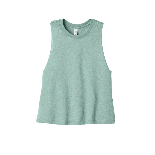 BELLA+CANVAS Women's Racerback Cropped Tank. - BELLA+CANVAS Women's Racerback Cropped Tank. - Image 33 of 40