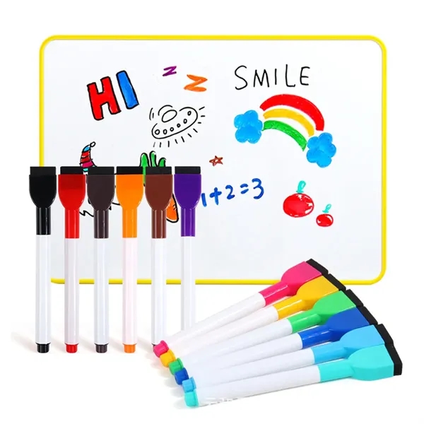 Magnetic Whiteboard Dry Erase Markers with Eraser - Magnetic Whiteboard Dry Erase Markers with Eraser - Image 2 of 3