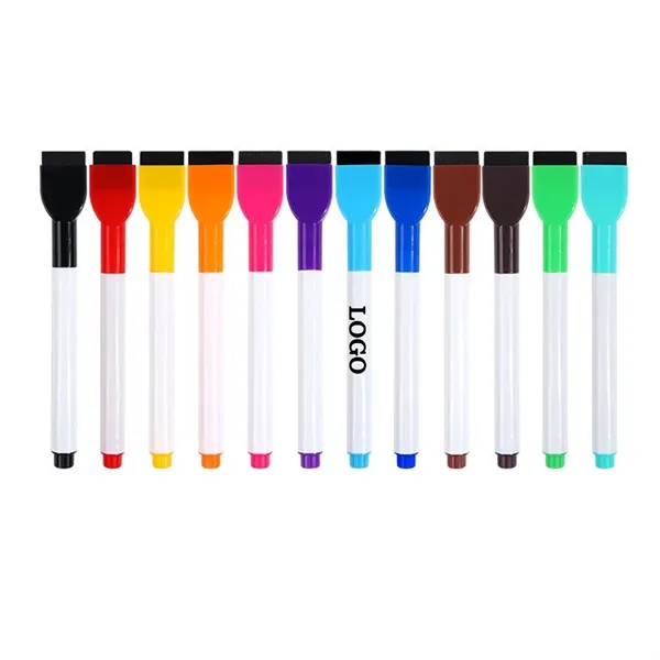 Magnetic Whiteboard Dry Erase Markers with Eraser - Magnetic Whiteboard Dry Erase Markers with Eraser - Image 3 of 3