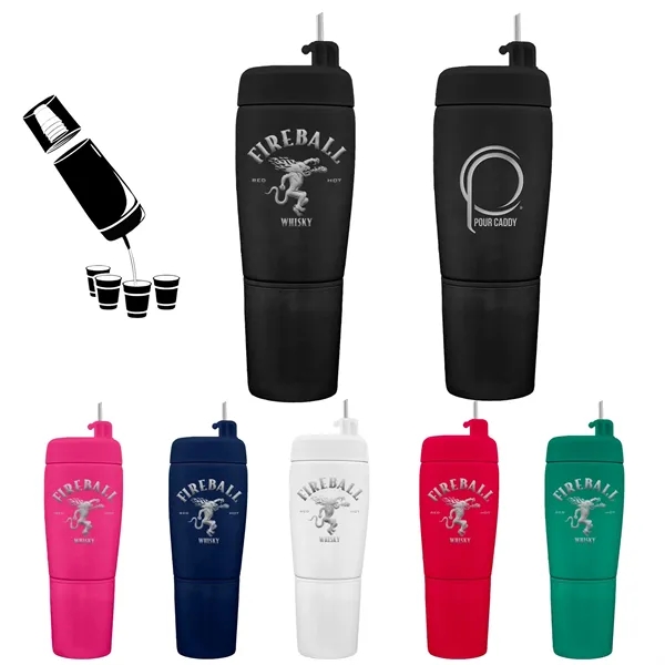 Pour Caddy Stainless Steel Flask Set