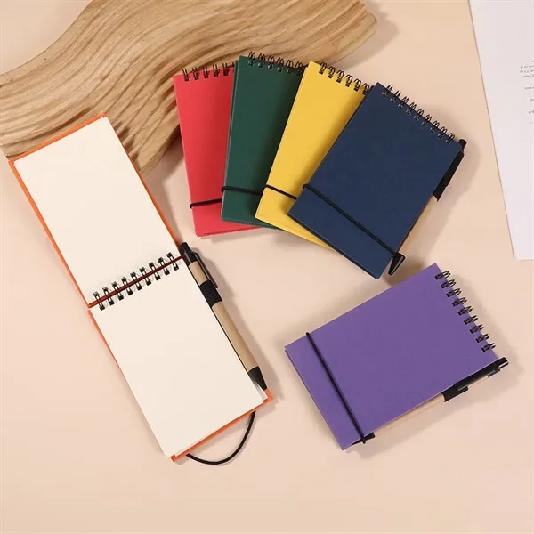 Solid Color Environmentally Friendly Note Pad With Pen - Solid Color Environmentally Friendly Note Pad With Pen - Image 3 of 12