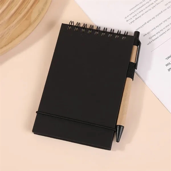 Solid Color Environmentally Friendly Note Pad With Pen - Solid Color Environmentally Friendly Note Pad With Pen - Image 6 of 12