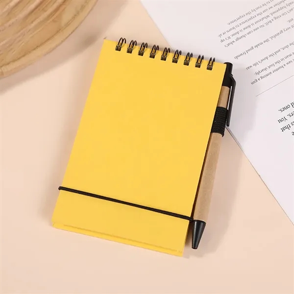 Solid Color Environmentally Friendly Note Pad With Pen - Solid Color Environmentally Friendly Note Pad With Pen - Image 8 of 12