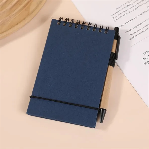 Solid Color Environmentally Friendly Note Pad With Pen - Solid Color Environmentally Friendly Note Pad With Pen - Image 11 of 12