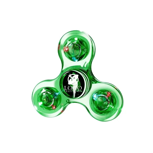 Custom Clear LED Light Fidget Spinner Toys - Custom Clear LED Light Fidget Spinner Toys - Image 7 of 13