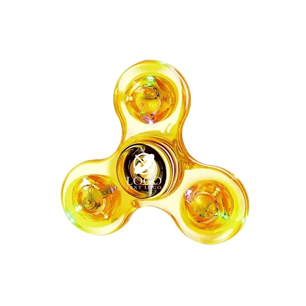 Custom Clear LED Light Fidget Spinner Toys - Custom Clear LED Light Fidget Spinner Toys - Image 8 of 13