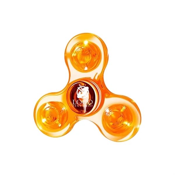 Custom Clear LED Light Fidget Spinner Toys - Custom Clear LED Light Fidget Spinner Toys - Image 9 of 13