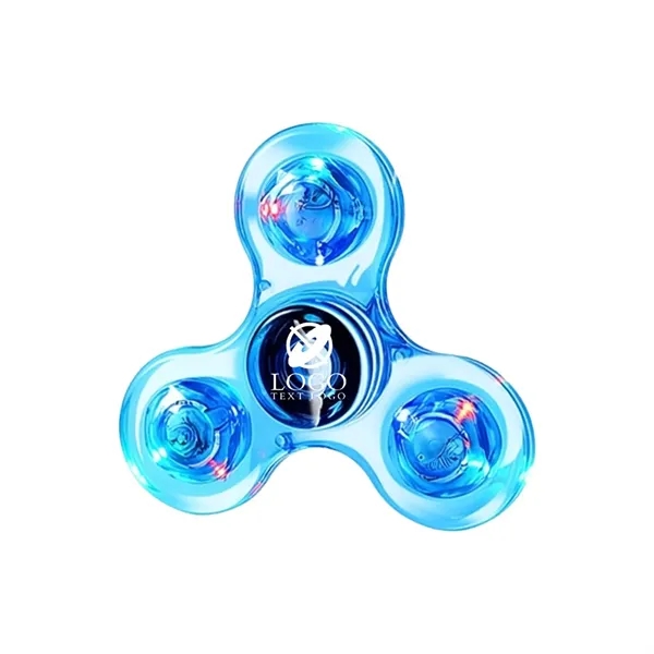 Custom Clear LED Light Fidget Spinner Toys - Custom Clear LED Light Fidget Spinner Toys - Image 10 of 13