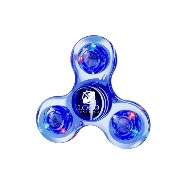 Custom Clear LED Light Fidget Spinner Toys - Custom Clear LED Light Fidget Spinner Toys - Image 12 of 13