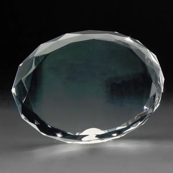 3D Crystal Oval Paperweight - 3D Crystal Oval Paperweight - Image 3 of 3