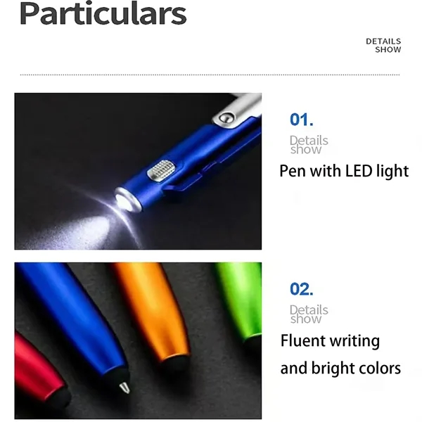 In Stock Multifunction LED Stylus Pen Phone Stand Clip - In Stock Multifunction LED Stylus Pen Phone Stand Clip - Image 2 of 5