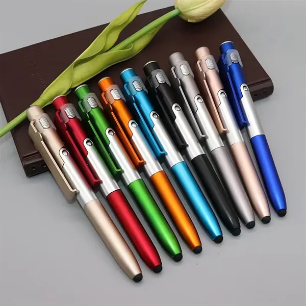 In Stock Multifunction LED Stylus Pen Phone Stand Clip - In Stock Multifunction LED Stylus Pen Phone Stand Clip - Image 4 of 5