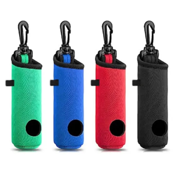 Portable Golf Ball Pouch with Clip for Easy Carry - Portable Golf Ball Pouch with Clip for Easy Carry - Image 2 of 3