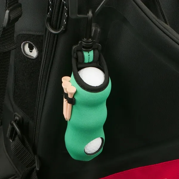 Portable Golf Ball Pouch with Clip for Easy Carry - Portable Golf Ball Pouch with Clip for Easy Carry - Image 3 of 3