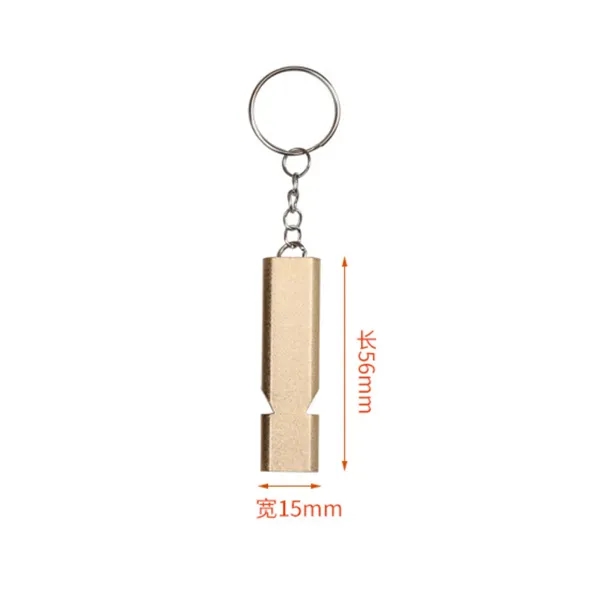 Dual-Tube Emergency Whistle with Lanyard & Carabiner - Dual-Tube Emergency Whistle with Lanyard & Carabiner - Image 1 of 4