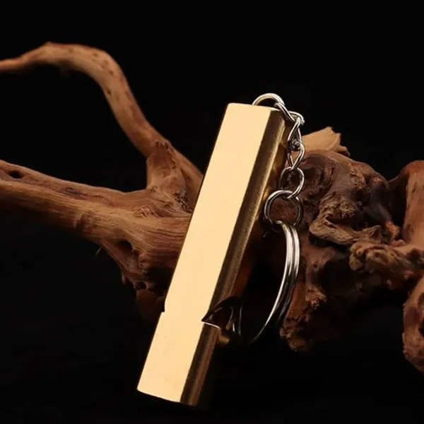 Dual-Tube Emergency Whistle with Lanyard & Carabiner - Dual-Tube Emergency Whistle with Lanyard & Carabiner - Image 4 of 4