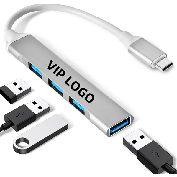 3 In 1 Usb C Hub Laptop Docking Station - 3 In 1 Usb C Hub Laptop Docking Station - Image 0 of 6