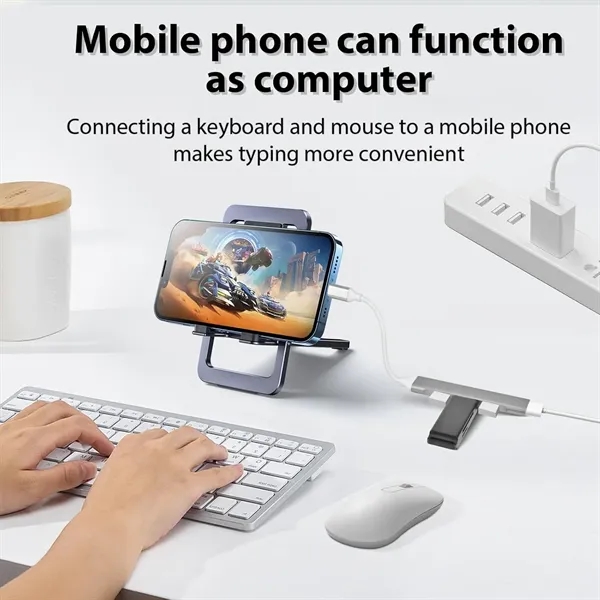 3 In 1 Usb C Hub Laptop Docking Station - 3 In 1 Usb C Hub Laptop Docking Station - Image 4 of 6