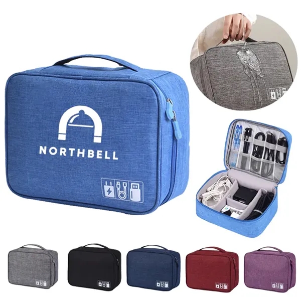 MOQ25 Multifunctional Data Cable Storage Bag - MOQ25 Multifunctional Data Cable Storage Bag - Image 0 of 6