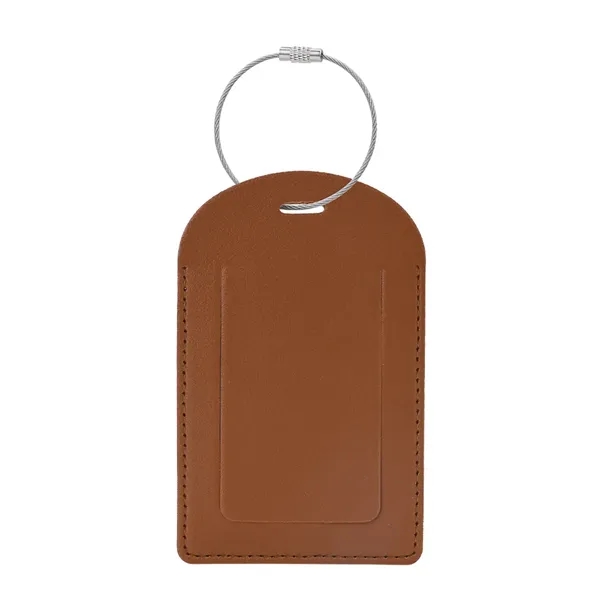 Vegan Leather Luggage Tag With Custom Logo - Vegan Leather Luggage Tag With Custom Logo - Image 7 of 16