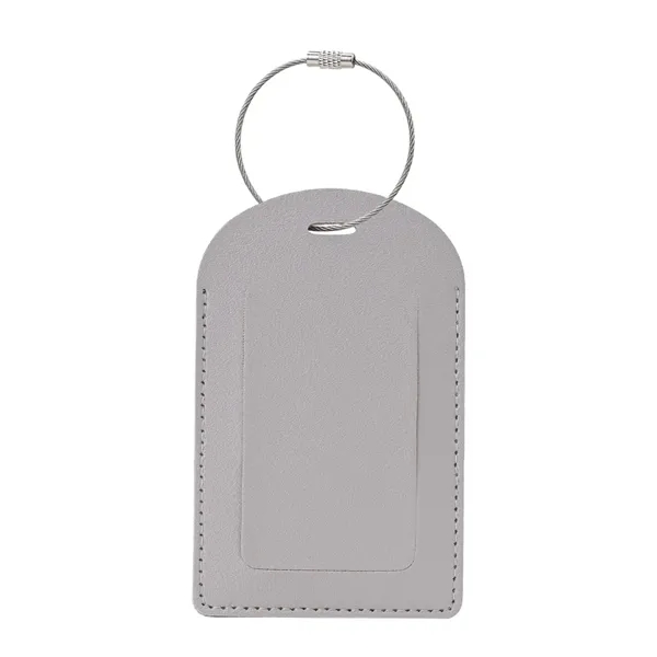 Vegan Leather Luggage Tag With Custom Logo - Vegan Leather Luggage Tag With Custom Logo - Image 8 of 16