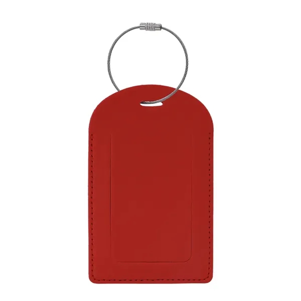 Vegan Leather Luggage Tag With Custom Logo - Vegan Leather Luggage Tag With Custom Logo - Image 12 of 16
