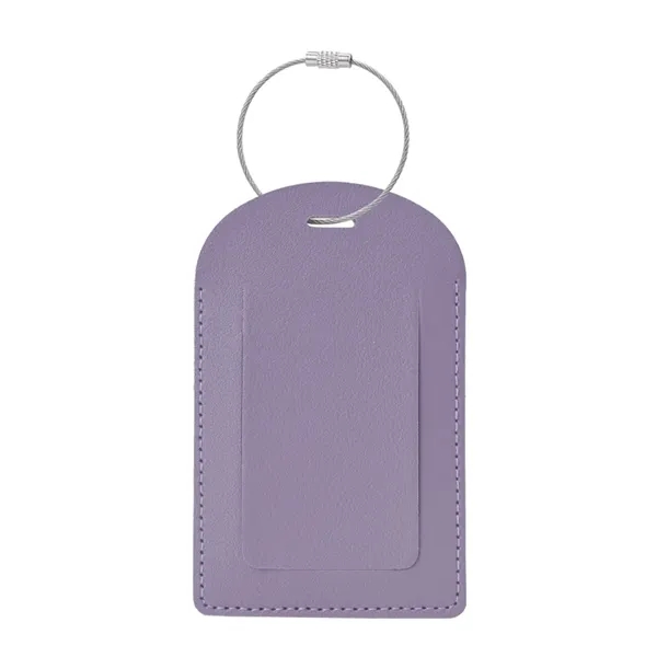 Vegan Leather Luggage Tag With Custom Logo - Vegan Leather Luggage Tag With Custom Logo - Image 13 of 16