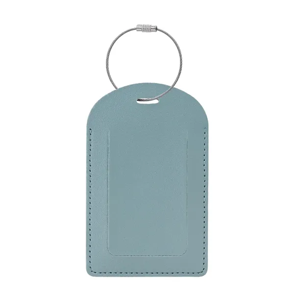 Vegan Leather Luggage Tag With Custom Logo - Vegan Leather Luggage Tag With Custom Logo - Image 14 of 16