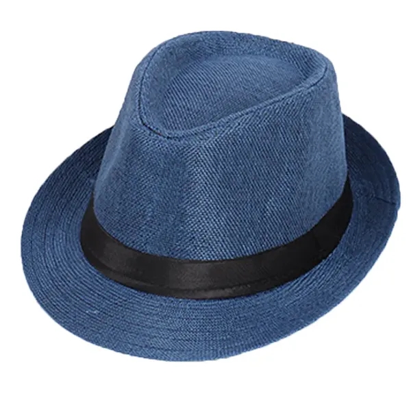 Panama Straw Roll Up Brim Hat - Panama Straw Roll Up Brim Hat - Image 4 of 5
