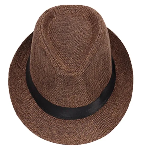 Panama Straw Roll Up Brim Hat - Panama Straw Roll Up Brim Hat - Image 5 of 5