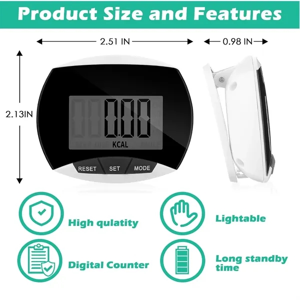 Counter Pedometer with Calories Burned  Steps Counting - Counter Pedometer with Calories Burned  Steps Counting - Image 1 of 4