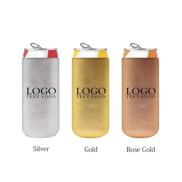 Metallic Beer Bottle Can Cooler - Metallic Beer Bottle Can Cooler - Image 1 of 9