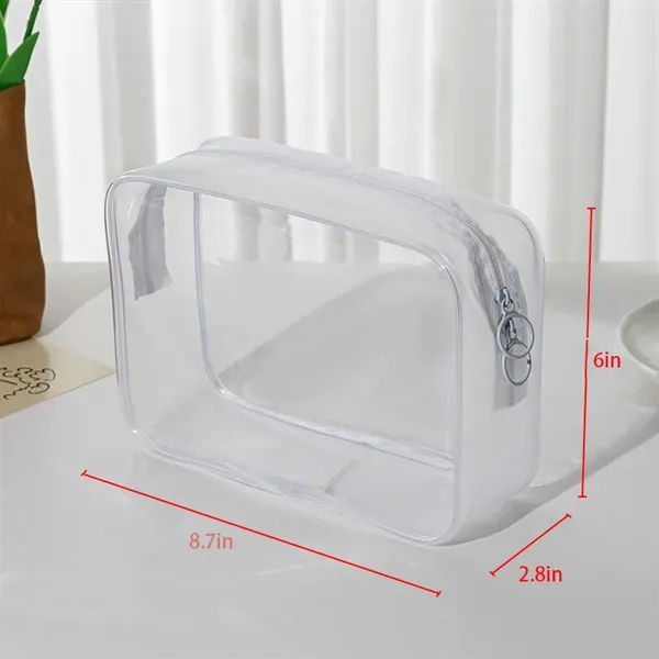 Large Clear PVC Travel  Cosmetic Bag - Large Clear PVC Travel  Cosmetic Bag - Image 2 of 3