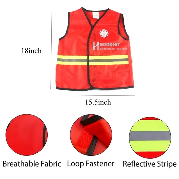 Kids Fireman Role Play Costume Set For Themed Party - Kids Fireman Role Play Costume Set For Themed Party - Image 2 of 3