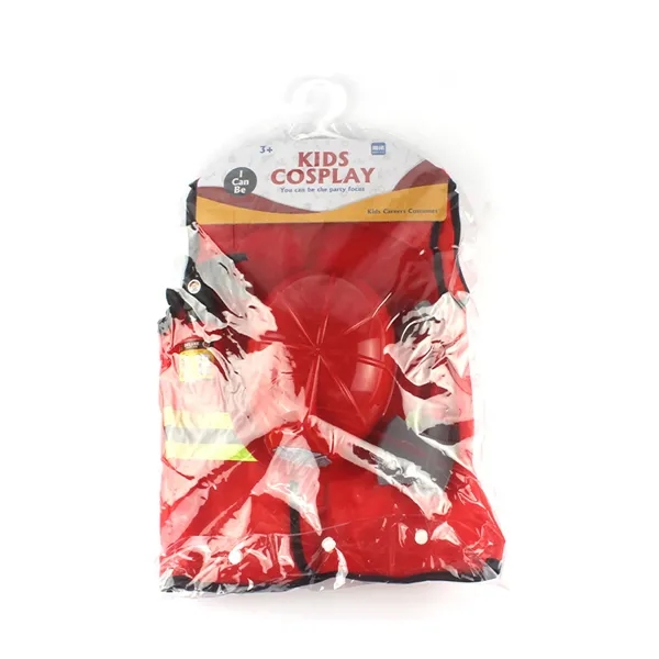 Kids Fireman Role Play Costume Set For Themed Party - Kids Fireman Role Play Costume Set For Themed Party - Image 3 of 3